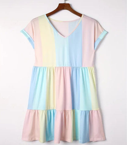 Summer Color Block Dress